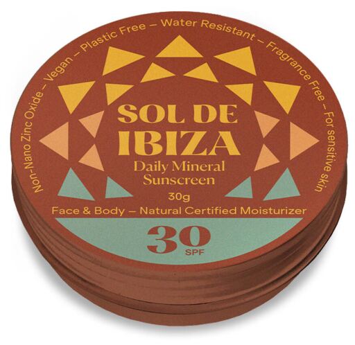 Sol de Ibiza Krem przeciwsłoneczny Tin SPF 30 30 ml