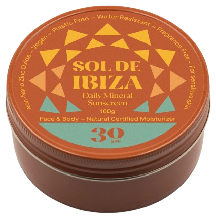 Sol de Ibiza Puszka kremu przeciwsłonecznego dla dzieci 0 miesięcy SPF 30 30 ml