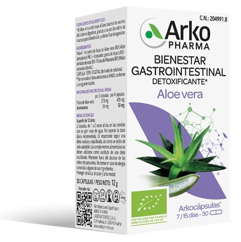 Arkopharma Arkocapsulas Aloe Vera 30 kapsułek