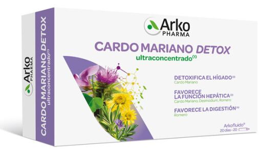 Arkopharma Arkofluido Milk Thistle Detox 20 ampułek x 15 ml