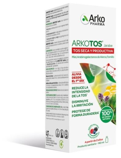 Arkopharma Arkotos Produktywny syrop na suchy kaszel Czerwone owoce 140 ml