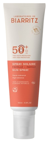 Laboratoires de Biarritz Spray z filtrem przeciwsłonecznym do twarzy i ciała SPF 50+ 150 ml