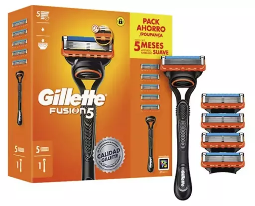 Gillette Maszyna Fusion 5 + 5 części zamiennych