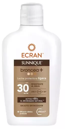 Ecran Sunnique Broncea+ mleczko ochronne SPF 30 200 ml