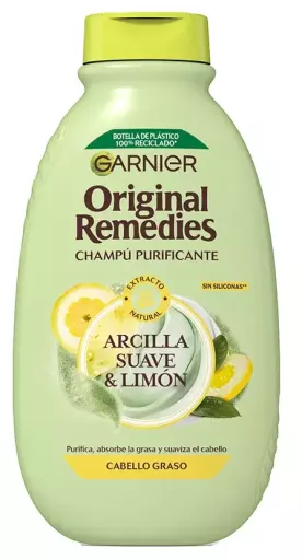 Garnier Original Remedies Delikatny szampon z glinką i cytryną 400 ml