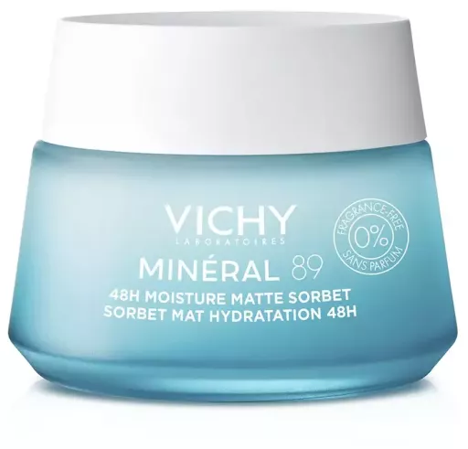 Vichy Min&eacute;ral 89 48H Nawilżający matowy żel sorbetowy z kwasem hialuronowym 50 ml