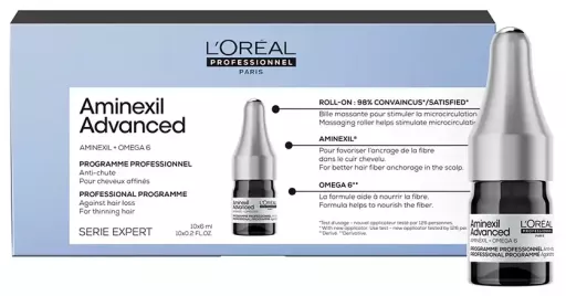 L'Or&eacute;al Professionnel Ampułki Aminexil Advanced z substancjami czynnymi dermatologicznie 10 x 6 ml