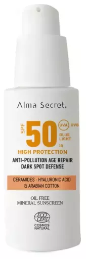 Alma Secret Krem do twarzy o wysokiej ochronie SPF 50 #Gold 50 ml