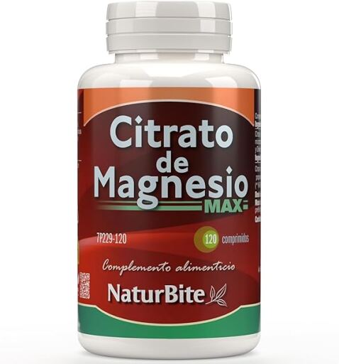 Naturbite Cytrynian magnezu Max 120 tabletek