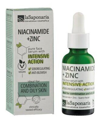 La Saponaria Serum z niacynamidem i cynkiem 30 ml