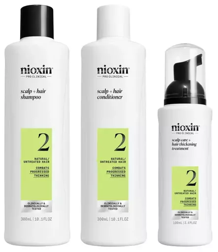 Nioxin Zestaw do pielęgnacji włos&oacute;w naturalnych System 2 3 sztuki