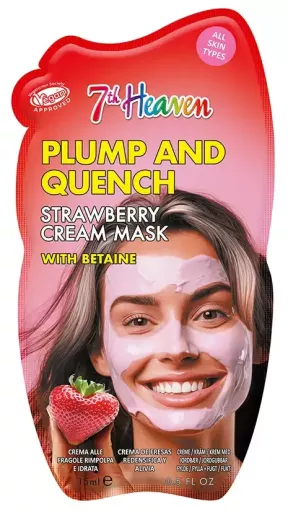 7th Heaven Kremowa maska do twarzy Plump and Quench Strawberry 15g