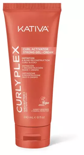 Kativa Curly Plex Curl Żel-krem Aktywator lok&oacute;w Mocne utrwalenie 240 ml
