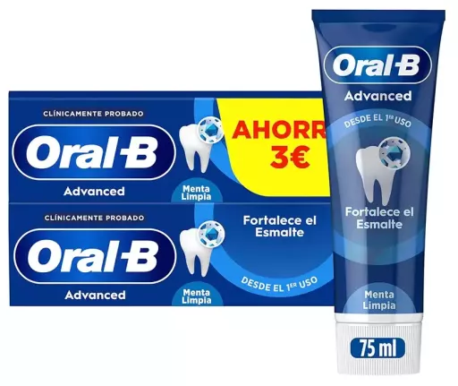Oral-B Fortalece Esmalte Pasta Dent&iacute;frica 2 x 75 ml